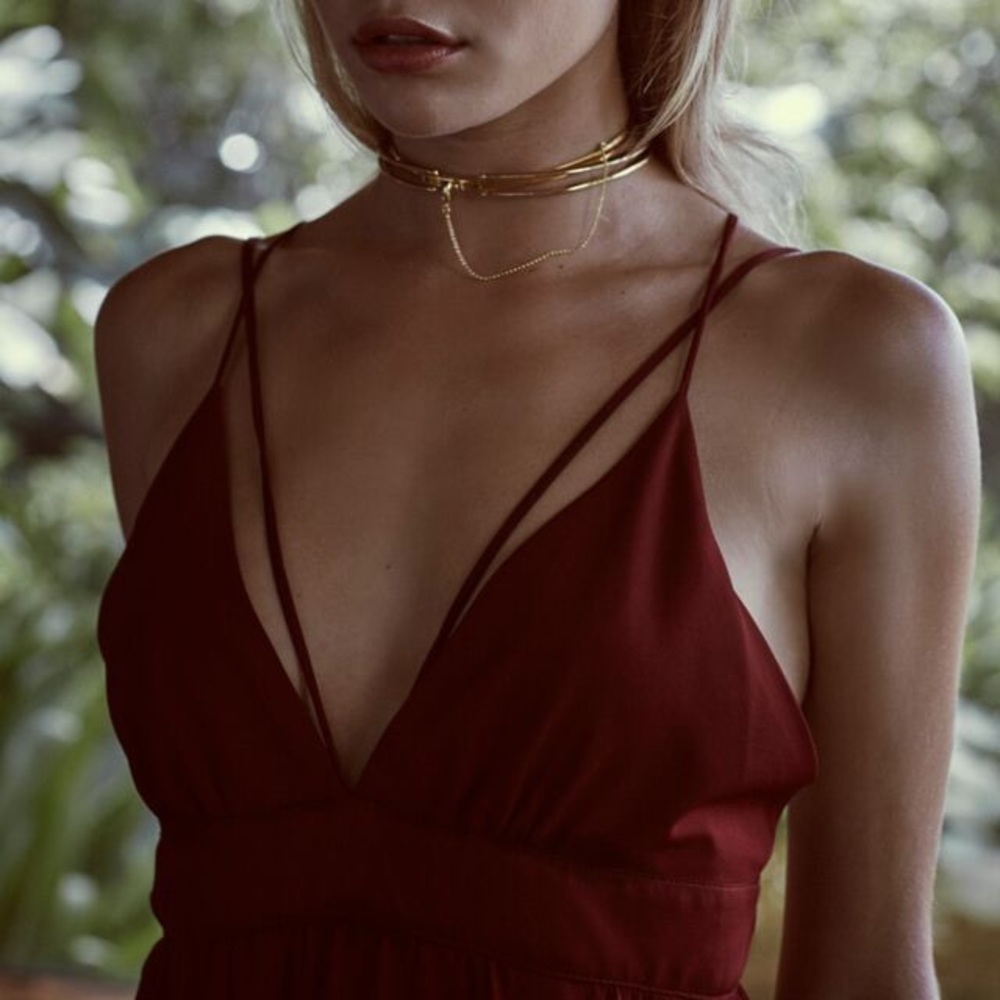 Stone Cold Fox Masonic Gown in Oxblood - Picture 2 of 8